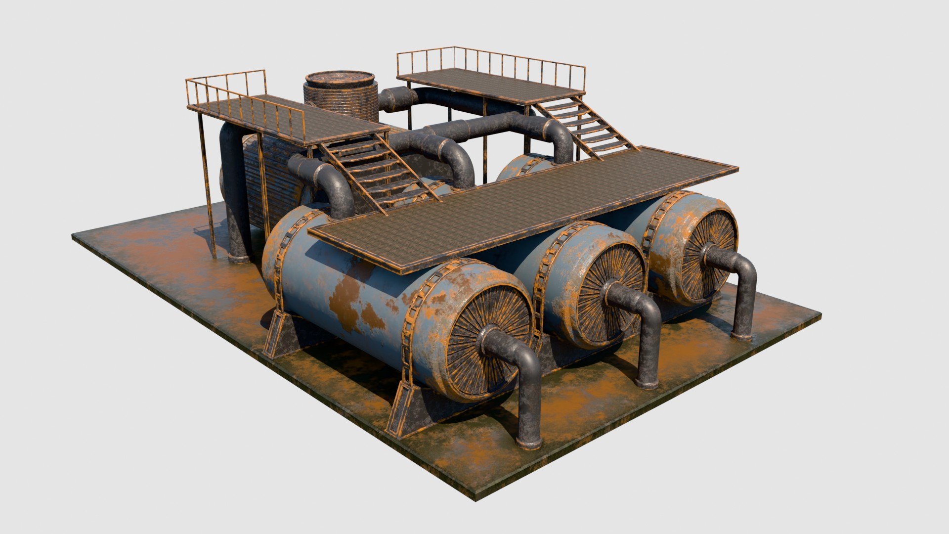 3D model Cyberpunk Industrial Modular Kitbash Set - Post-Apocalyptic Factory https://p.turbosquid.com/ts-thumb/OQ/pMu3TK/qm/cyberpunk10/jpg/1781705474/1920x1080/fit_q87/39142d0f45e015f976f11a5a4733344a3af5c82a/cyberpunk10.jpg