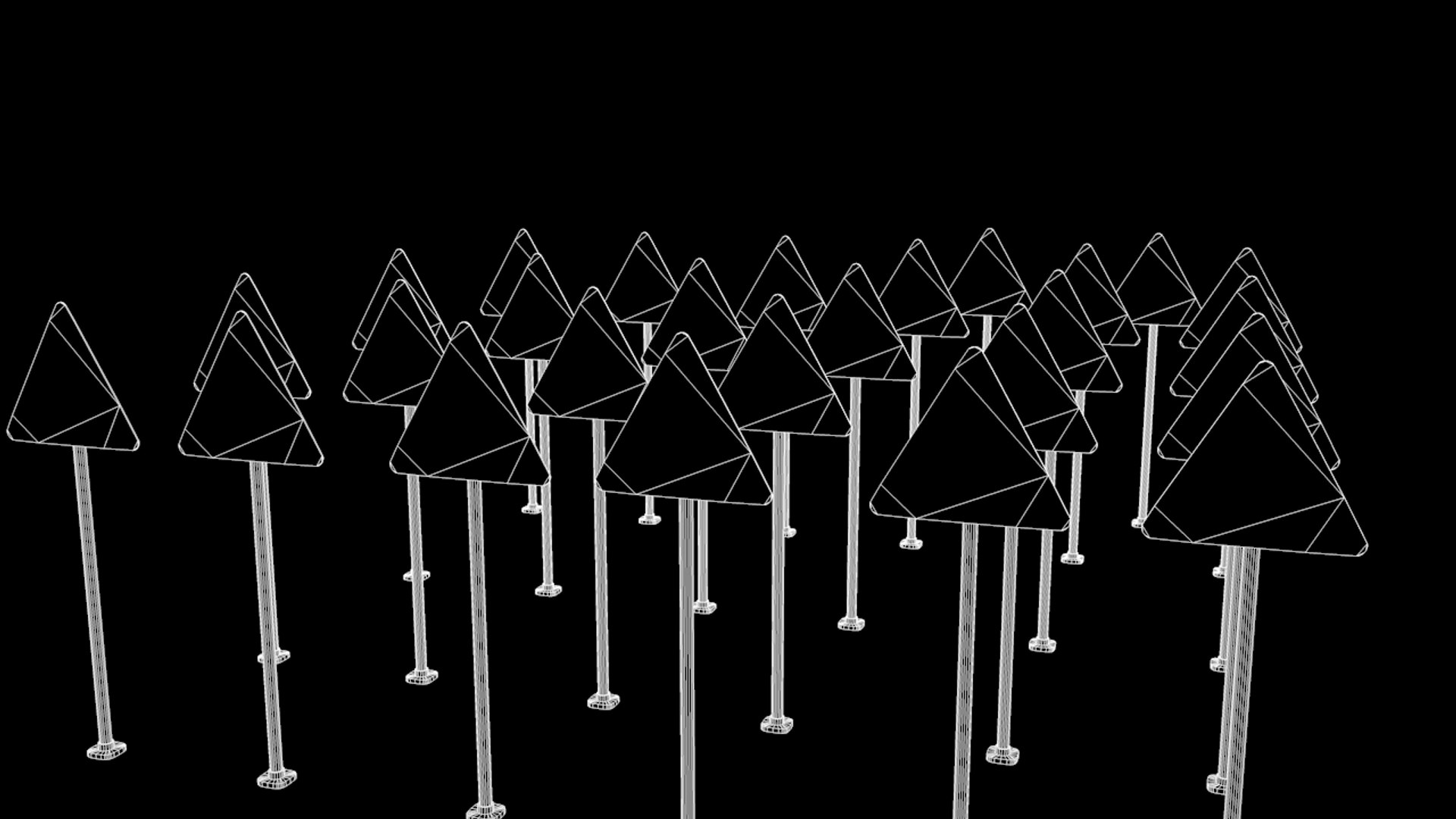 3D road sign pack 1 model - TurboSquid 1414521