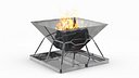 Compact Foldable Fire Pit with Fire