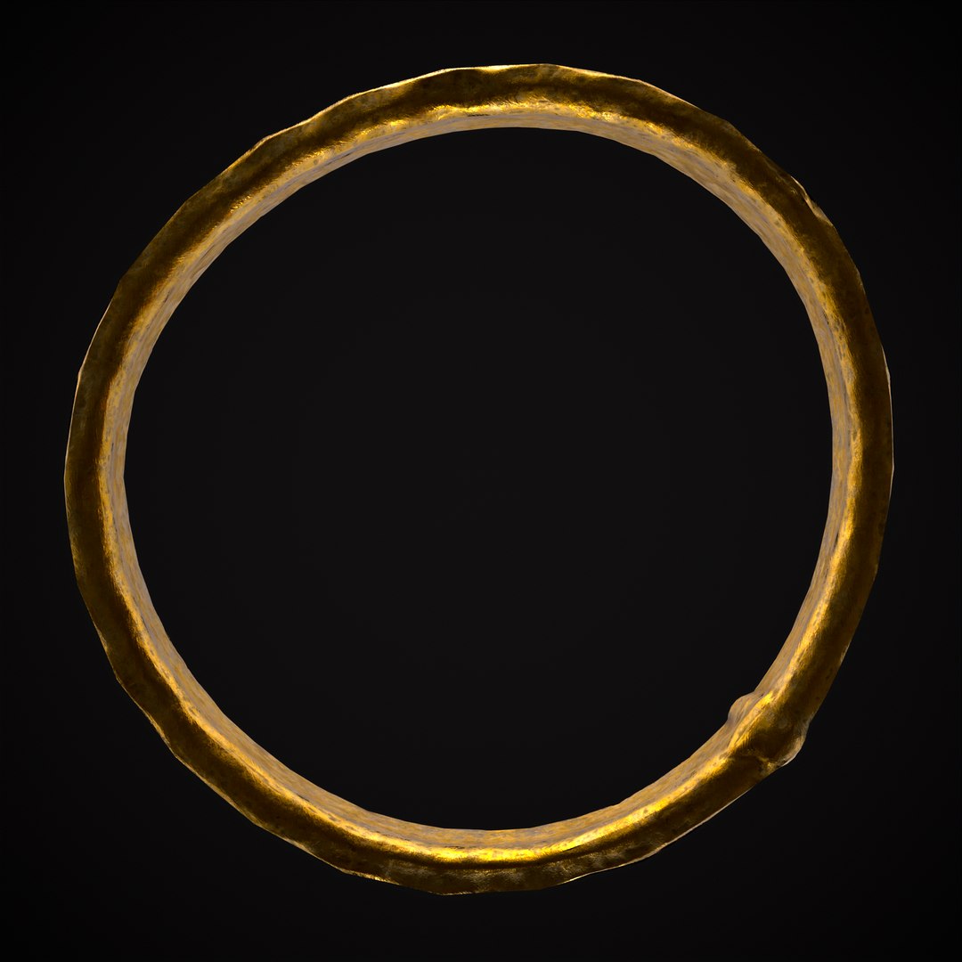 3D Square Pattern Medieval Ring Model - TurboSquid 2078264