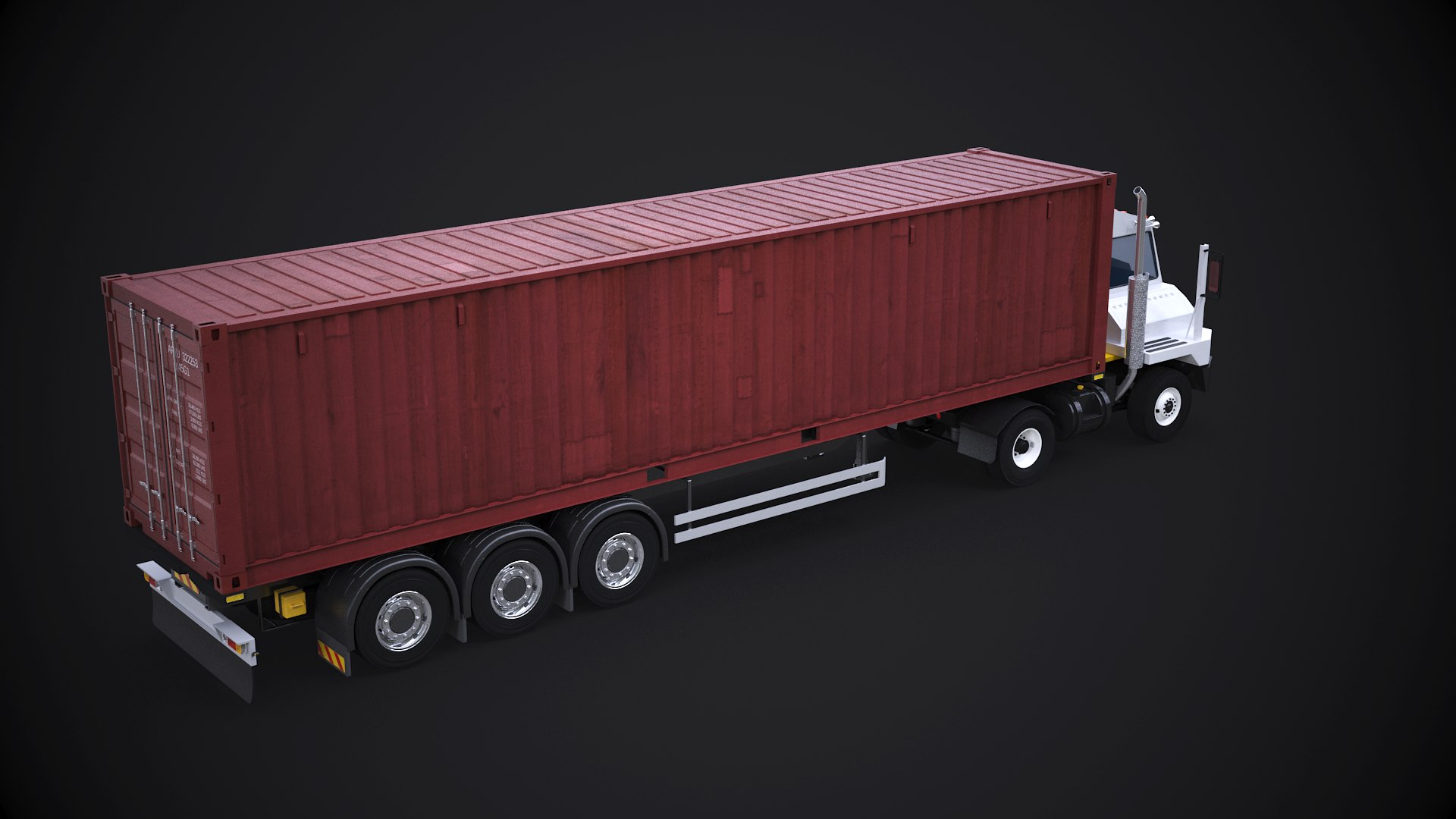 Terminal Crane and Tractor model - TurboSquid 1881643