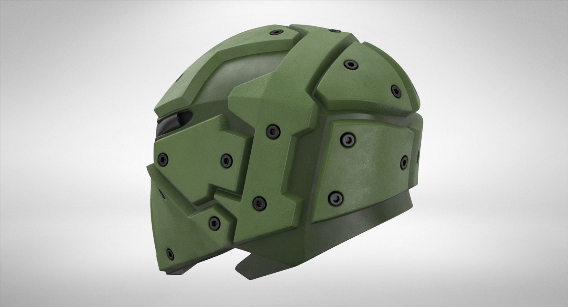 3D Model Kevlar Tactical Mask Olive - TurboSquid 1334447