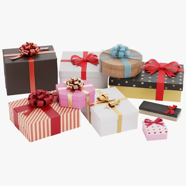 3D Gifts Pile model