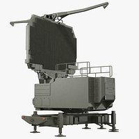 Long Range Surveillance Radar TOMBSTONE 64N6 Rigged