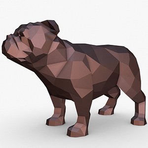 English bulldog 3D model