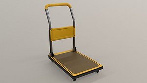 3D Heavy Duty Platform Trolley model