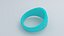 Bague en plastique bleu ciel 48 Modèle 3D