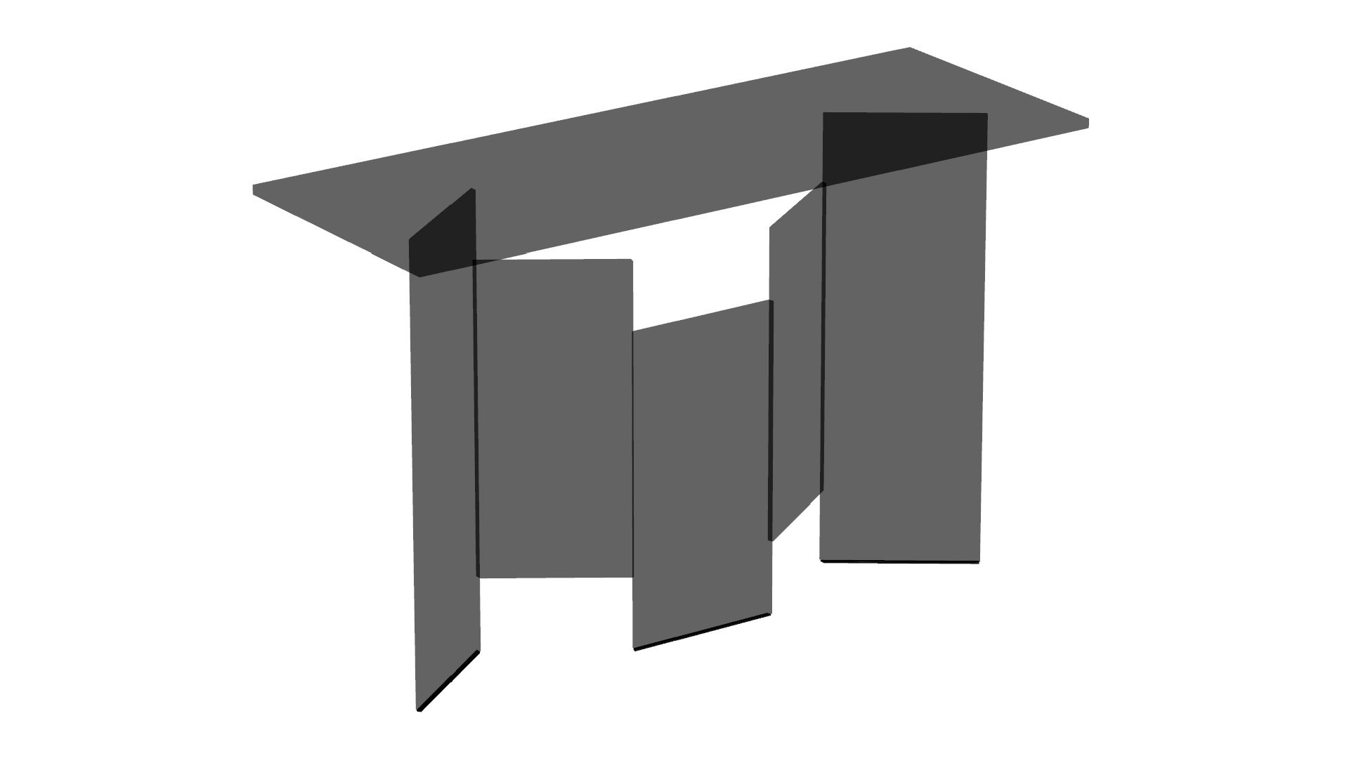 3D Model Tonelli Design Metropolis Console Tables - TurboSquid 2642214