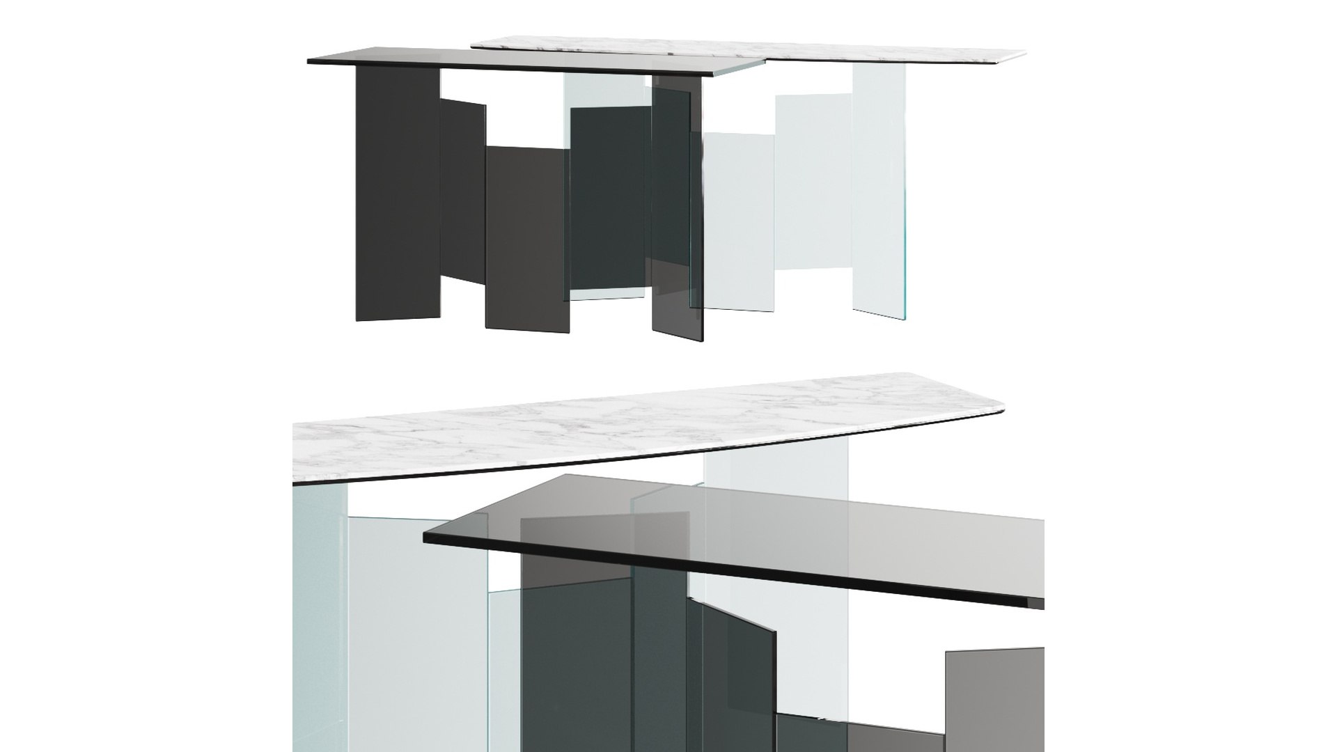 3D Model Tonelli Design Metropolis Console Tables - TurboSquid 2642214
