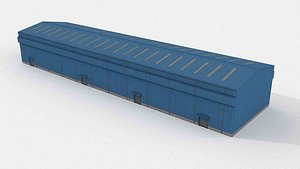 Modern Prefab Steel Frame Factory model