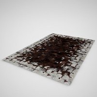 Carpet fur cow patchwork