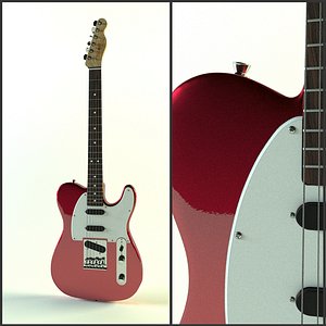 3d fender telecaster