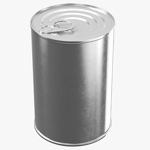 3D real food tin model