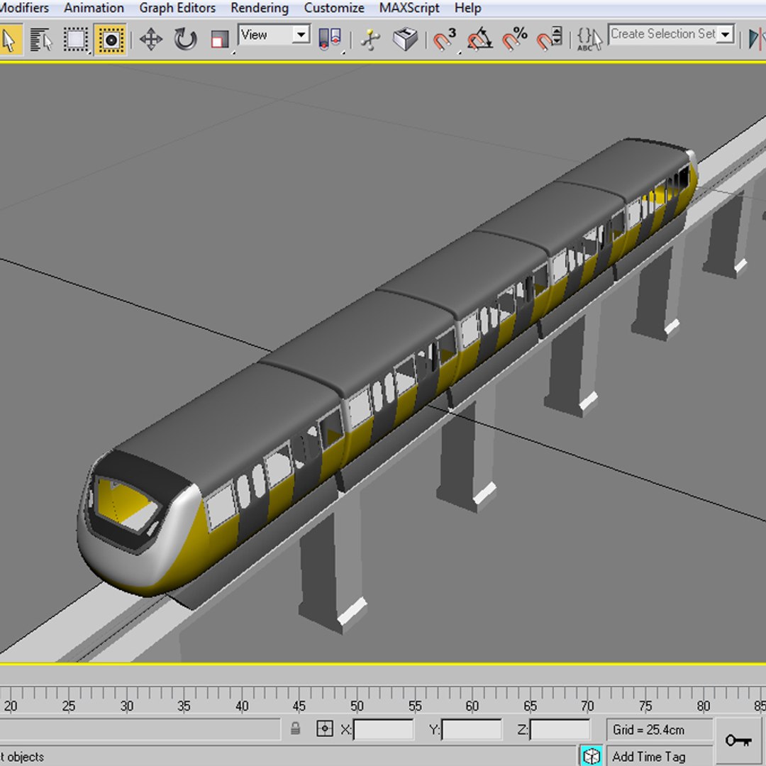 3D Monorail Mass Transit - TurboSquid 2221081