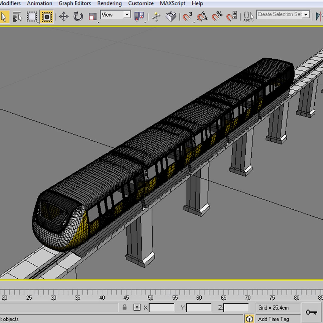 3D Monorail Mass Transit - TurboSquid 2221081