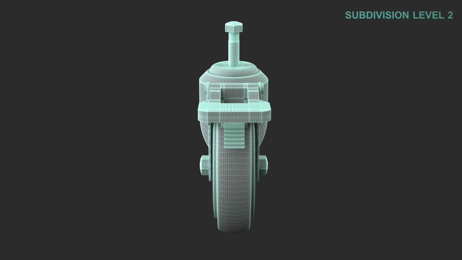 3D Caster Wheel model https://p.turbosquid.com/ts-thumb/OR/LIQGNE/2f/wireframe0002/jpg/1706773639/1920x1080/fit_q87/98fdc00a56fa0ff9e03b366c2aeba783e34f1010/wireframe0002.jpg