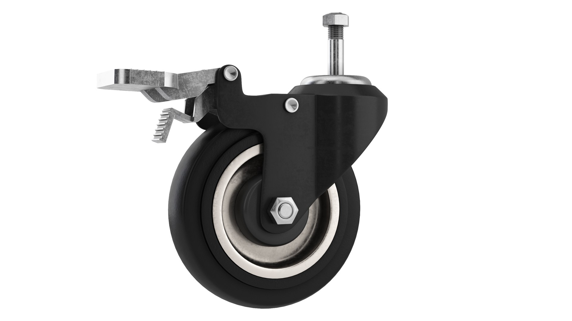 3D Caster Wheel model https://p.turbosquid.com/ts-thumb/OR/LIQGNE/6K/wheel0022/jpg/1706773584/1920x1080/fit_q87/bb28dfddf00dd9ba8fb0c355998a11188b93a2bf/wheel0022.jpg