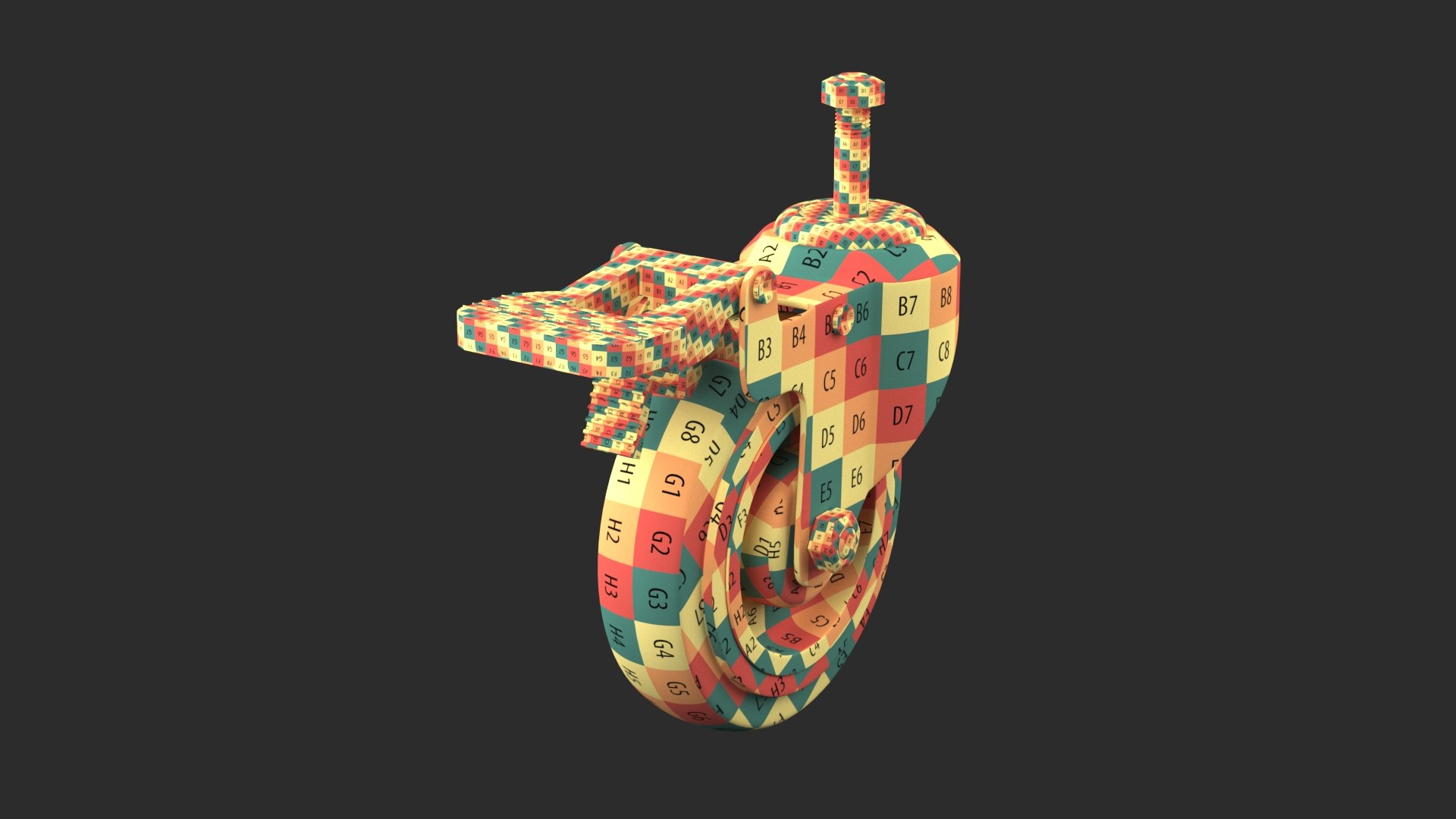 3D Caster Wheel model https://p.turbosquid.com/ts-thumb/OR/LIQGNE/7P/wireframe0000/jpg/1706773638/1920x1080/fit_q87/0b53bbe9d62c7b16d1f1c14d7991d28512b62e6c/wireframe0000.jpg