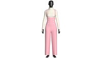 Girls Suspender Trousers With Sweater Outfit