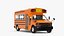 3d small school bus model