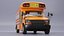 3d small school bus model