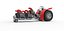 Pulling tractor with 5 engines V8 Scale 1 to 25