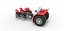 Pulling tractor with 5 engines V8 Scale 1 to 25