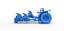 Pulling tractor with 5 engines V8 Scale 1 to 25