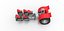 Pulling tractor with 5 engines V8 Scale 1 to 25