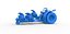 Pulling tractor with 5 engines V8 Scale 1 to 25