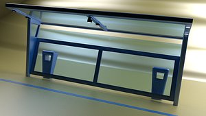 street bus shelter 3d model