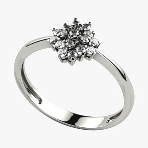 Gothic Style Mixed Gold Ring model