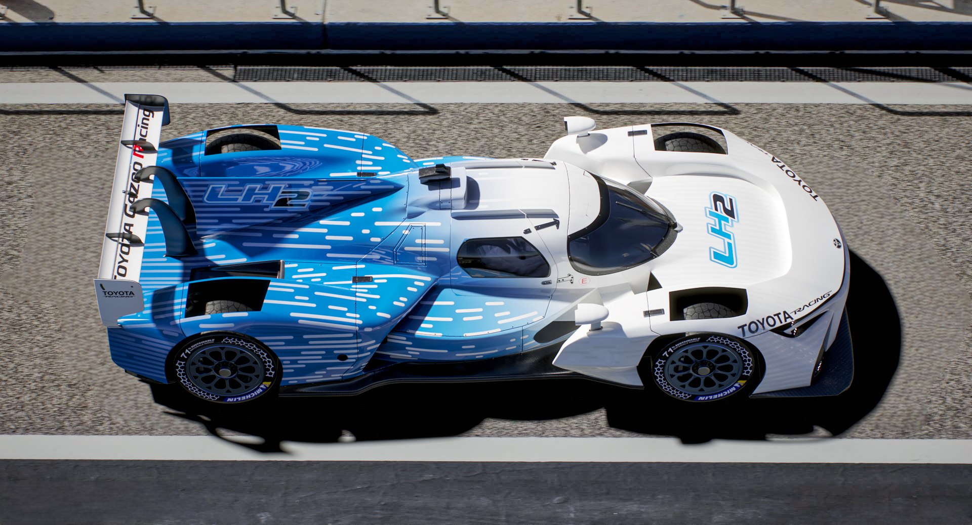 Toyota TR LH2 Hydrogen 2026 WEC H2 Hypercar 3D model https://p.turbosquid.com/ts-thumb/OR/V72ghL/Ac/screenshot_camera05/jpg/1789728994/1920x1080/fit_q87/10b2f2df1a394f639d34d3f64ba783c5d6280475/screenshot_camera05.jpg