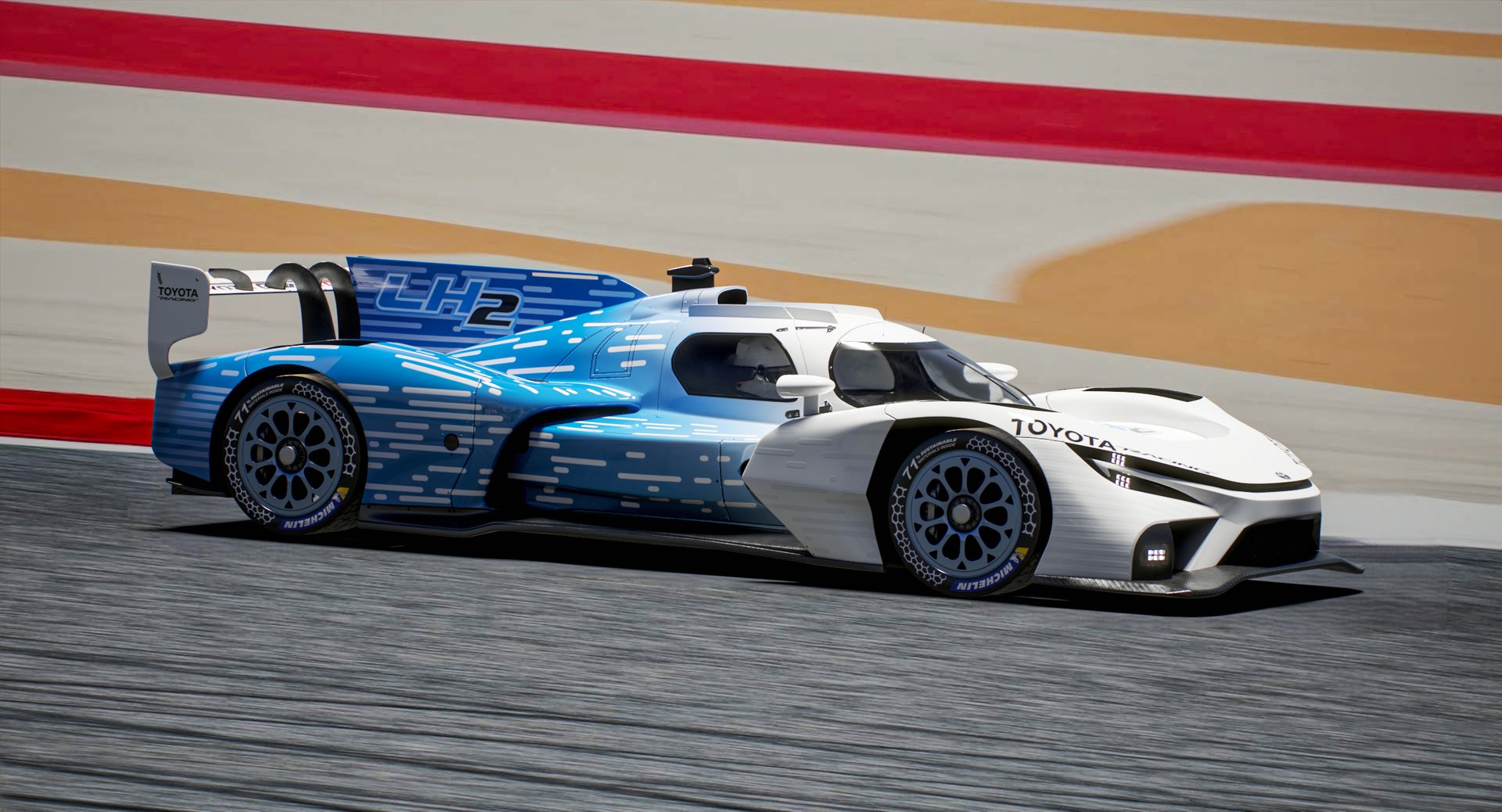 Toyota TR LH2 Hydrogen 2026 WEC H2 Hypercar 3D model https://p.turbosquid.com/ts-thumb/OR/V72ghL/il/screenshot_camera06/jpg/1789728996/1920x1080/fit_q87/614a32797e01282530c318ee6621f507cc282dde/screenshot_camera06.jpg