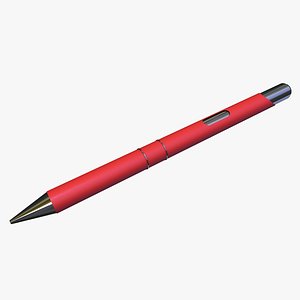 3D simple red pen
