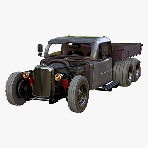 3D model Retro Hot Rod Truck M1