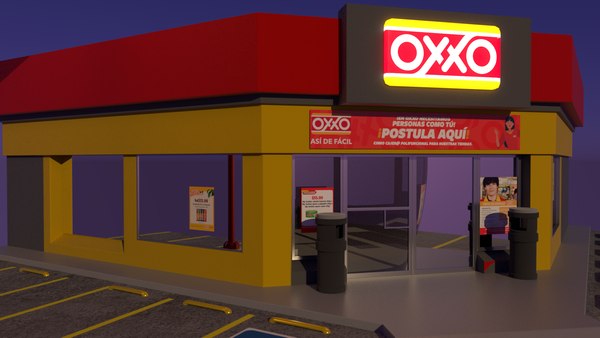 Modelo 3d Tienda De Conveniencia Oxxo Turbosquid 2137882