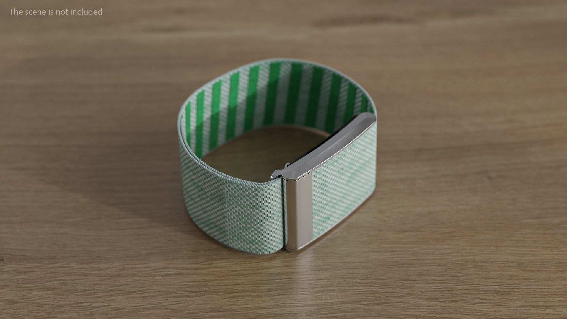 Fitness Band Green Rigged for Cinema 4D 3D model preview