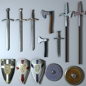 3ds max medieval weapon set 2