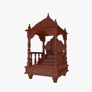 3D wooden temple