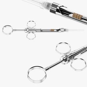 syringe dental 3D model