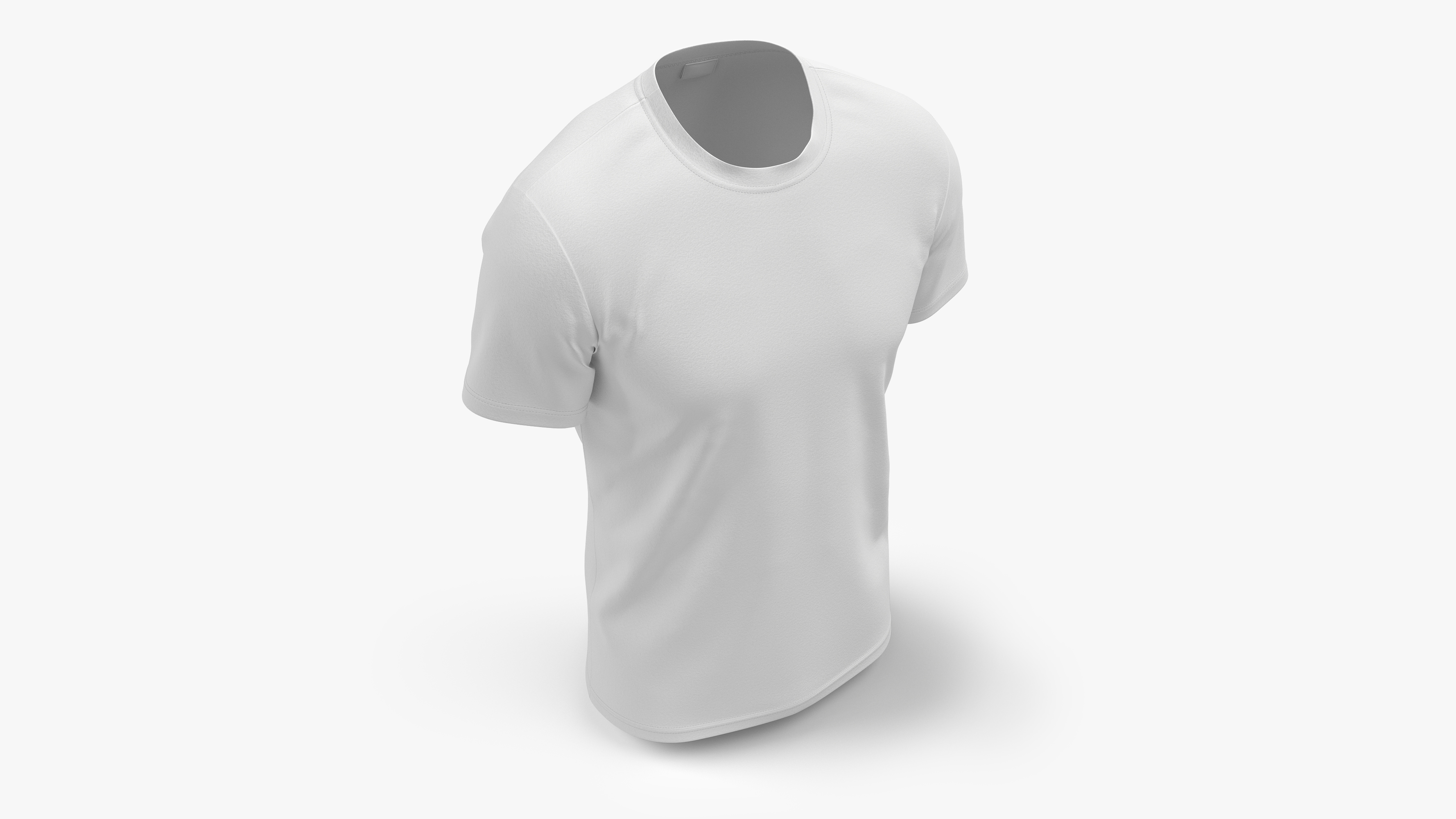 3D 3D Realistic Worn T-shirt Male Body Shape model - TurboSquid 1781901