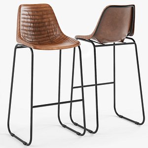 Roadhouse Bar Stool Ribbed