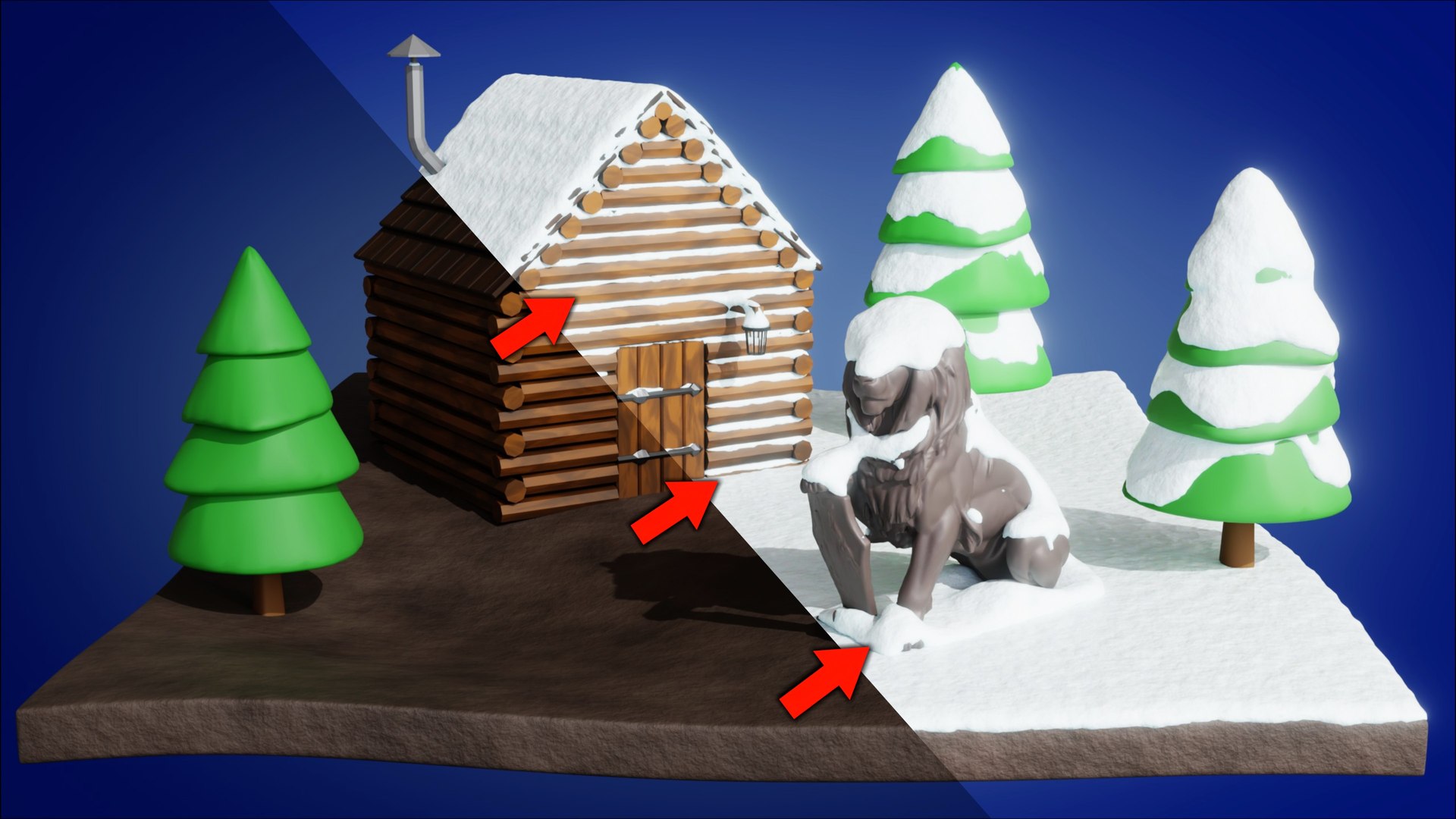 3D Snow Generator - Geometry Nodes https://p.turbosquid.com/ts-thumb/OR/w8sYch/yo/snowtreecabinscenecompare/jpg/1750979752/1920x1080/fit_q87/9ff8779c1b2f1b19cb6bf0b31d3b2b5bb5cb7dfa/snowtreecabinscenecompare.jpg