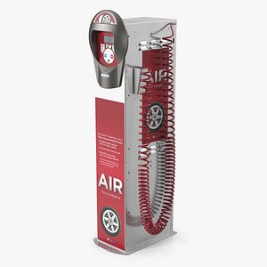 Self Service Tire Air Station Red model