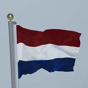 3D HOLLAND FLAG model