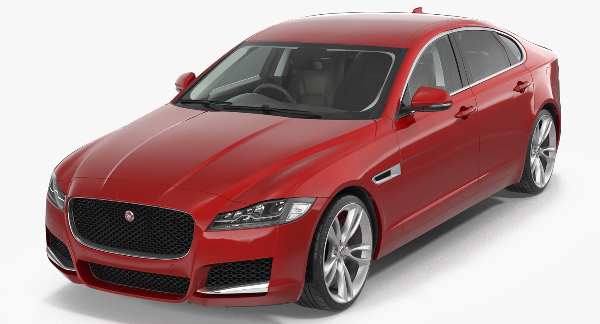 Jaguar XF 3D model preview
