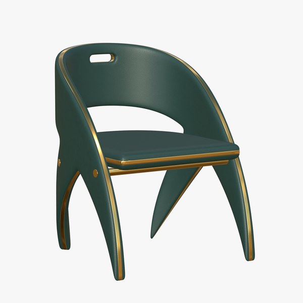 Gold Chair Leather New Design 3D model