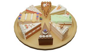 3D Slice Cake