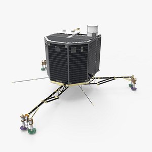 3d model european philea rosetta comet
